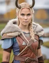 Huntress Viking Cosplay Female face swap