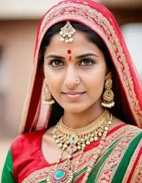 Indian Costume Woman face swap