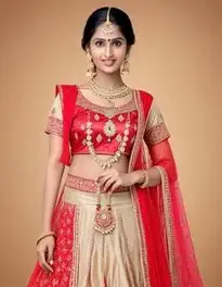 Ladies Indian Fancy Dress Outfit face swap