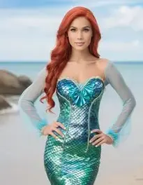 Ladies Mermaid face swap
