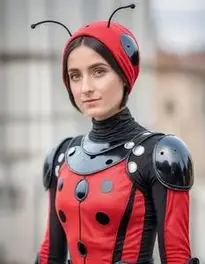 Ladybird Costume Woman face swap