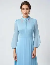 Light Blue Maxi Dress Formal face swap