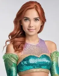 Mermaid Fancy Dress Top face swap