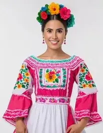 Mexican Dress Ladies face swap