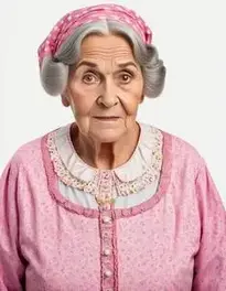 Old Granny Fancy Dress face swap