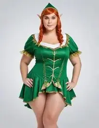 Plus Size Woman Elf face swap