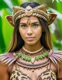 Jungle Costume Woman face swap