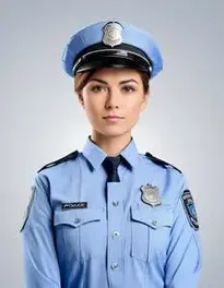 Ladies Police Officer face swap