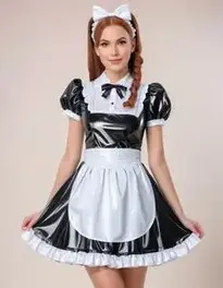 Latex French Maid face swap