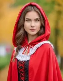 Little Red Riding Hood Costume Ladies face swap