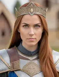 Medieval Warrior Woman face swap