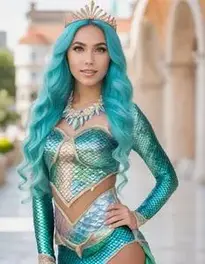 Mermaid Outfit Woman face swap