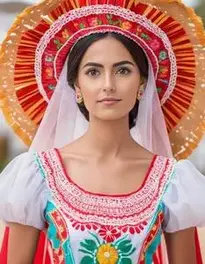 Mexican Fancy Dress Female face swap