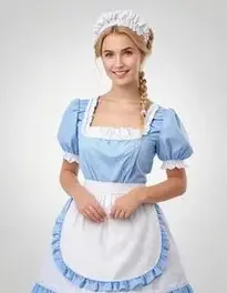Milk Maid Outfit face swap