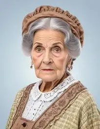 Old Granny Fancy Dress face swap