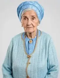 Old Lady Costume Near face swap