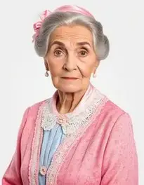 Old Lady Fancy Dress face swap