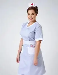 Plus Size Nurse Fancy Dress face swap