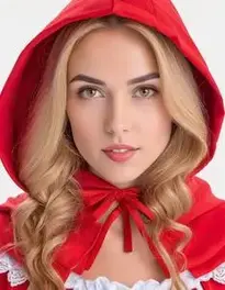 Little Red Riding Hood Costume Woman face swap