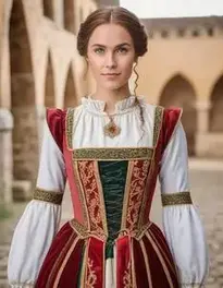 Medieval Fancy Dress Ladies face swap
