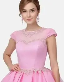 Pink Dress Fancy Dress face swap