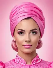Pink Ladies Fancy Dress face swap
