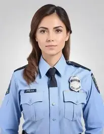 Police Officer Costume Woman face swap