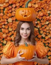 Pumpkin Fancy Dress Adult face swap