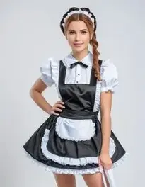 Quality French Maid Outfit face swap