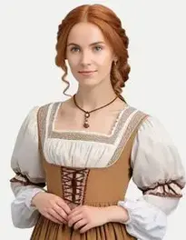 Renaissance Peasant Dress face swap
