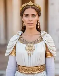 Roman Goddess Costume Woman face swap