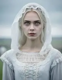 Scary Stories Tell The Dark Pale Lady face swap