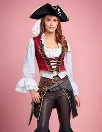 Simple Woman Pirate face swap
