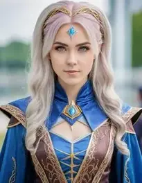 Sorceress Cosplay face swap