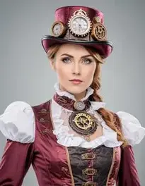 Steampunk Fancy Dress Woman face swap