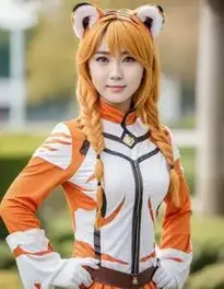 Tiger Cosplay face swap