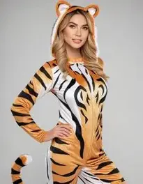 Tiger Costume For Adults face swap
