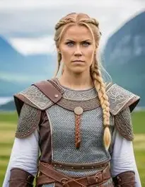 Viking Female Warrior face swap