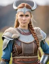 Viking Warrior Female face swap