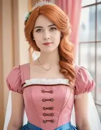 Vintage Cosplay Dress face swap