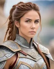 Warrior Dress Female face swap