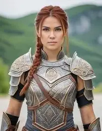 Warrior Outfit Female face swap