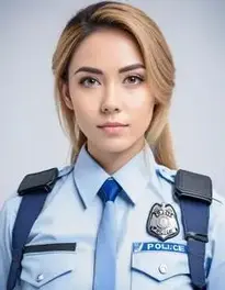 Police Cosplay Woman face swap