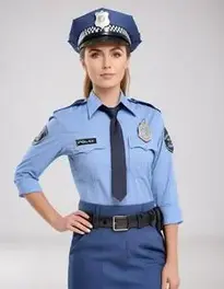 Police Officer Fancy Dress Woman face swap