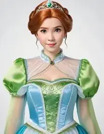 Princess Anna Costume Woman face swap