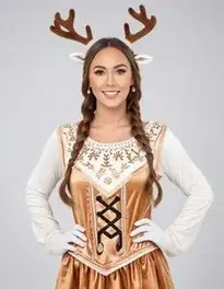 Reindeer Costume Ladies face swap