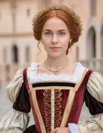 Renaissance Dress Woman face swap