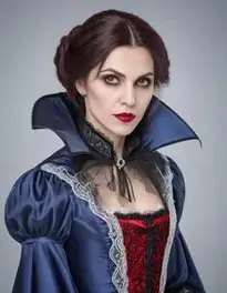 Scary Vampire Costume Woman face swap