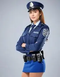Secy Police Woman face swap