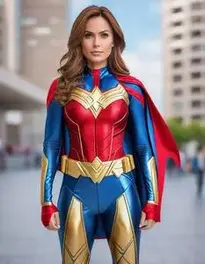 Super Heroes Woman face swap